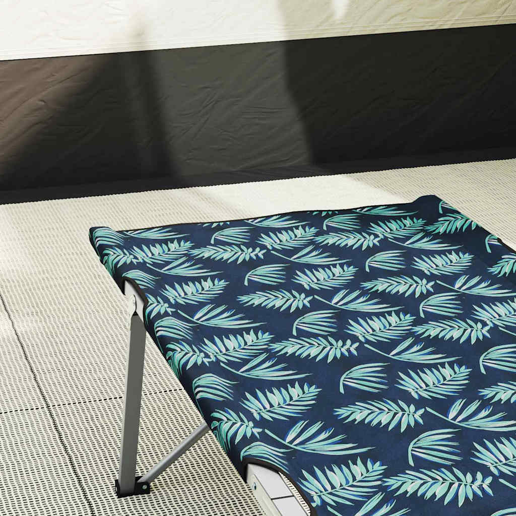Folding Camping Bed Folding Leaf Forest 194 x 62.5 x 42.5 cm