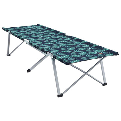 Folding Camping Bed Folding Leaf Forest 194 x 62.5 x 42.5 cm