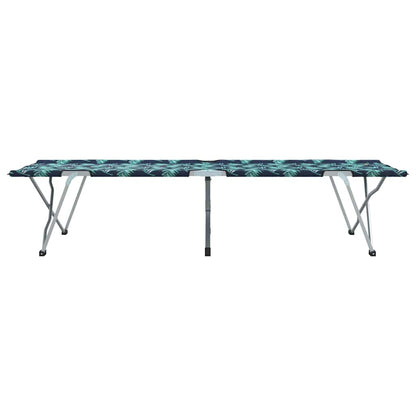 Folding Camping Bed Folding Leaf Forest 194 x 62.5 x 42.5 cm
