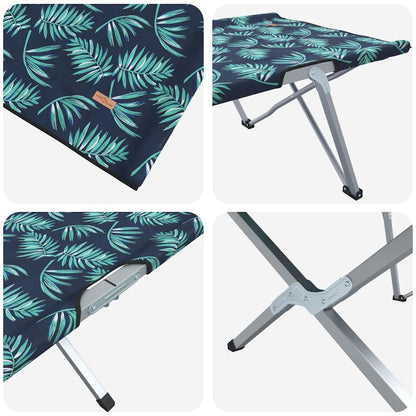 Folding Camping Bed Folding 2 pcs Forest 194 x 62.5 x 42.5 cm