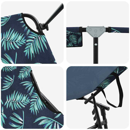 Folding Sun Lounger Folding Multicolour 190 x 57 x 81 cm Oxford