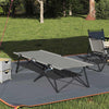 Folding Camping Bed Folding Grey 206 x 76 x 74 cm Oxford fabric