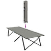 Folding Camping Bed Folding Grey 206 x 76 x 74 cm Oxford fabric
