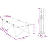 Folding Camping Bed Folding Grey 206 x 76 x 74 cm Oxford fabric