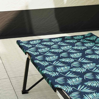 Folding Camping Bed Folding Leaf 2 pcs Forest 206 x 76 x 74 cm
