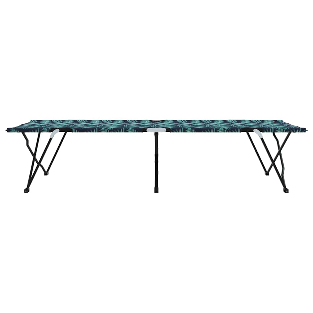Folding Camping Bed Folding Leaf 2 pcs Forest 206 x 76 x 74 cm