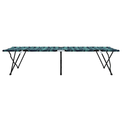 Folding Camping Bed Folding Leaf 2 pcs Forest 206 x 76 x 74 cm