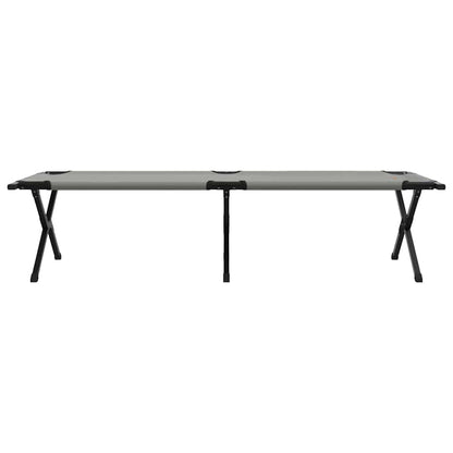 Folding Camping Bed Folding Grey 193 x 69 x 45 cm Oxford fabric