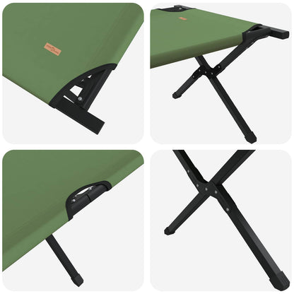 Folding Camping Bed Manual Green 193 x 69 x 45 cm Oxford fabric