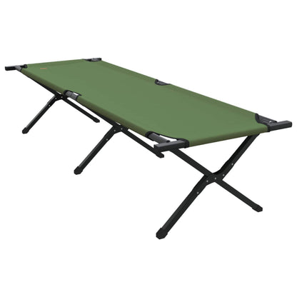 Folding Camping Bed Manual Green 193 x 69 x 45 cm Oxford fabric