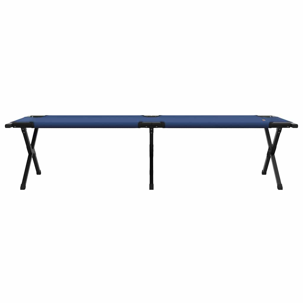 Folding Camping Bed 2 pcs Blue 193 x 69 x 45 cm Oxford fabric