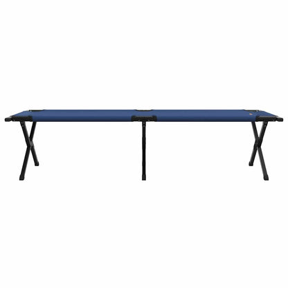 Folding Camping Bed 2 pcs Blue 193 x 69 x 45 cm Oxford fabric