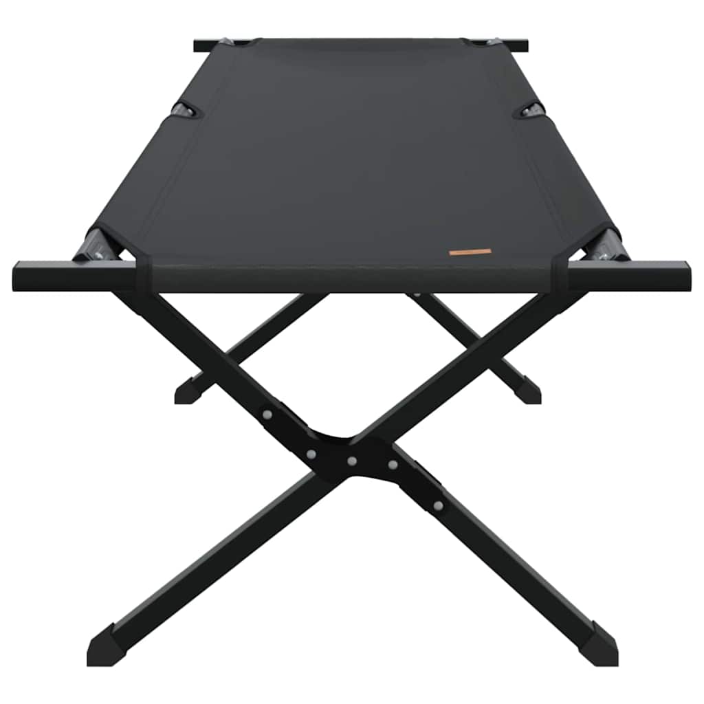 Folding Camping Bed 2 pcs Black 193 x 69 x 45 cm Oxford fabric