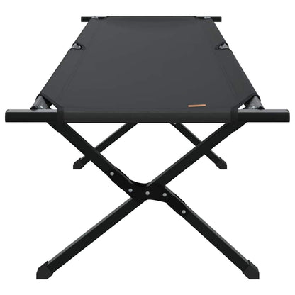 Folding Camping Bed 2 pcs Black 193 x 69 x 45 cm Oxford fabric