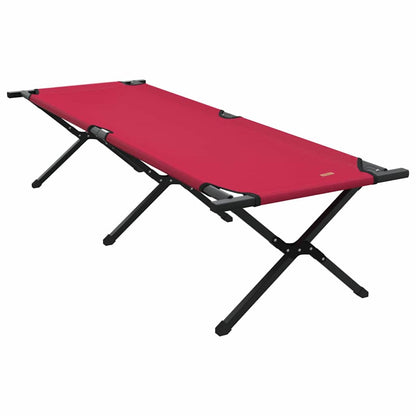 Folding Camping Bed 2 pcs Red 193 x 69 x 45 cm Oxford fabric