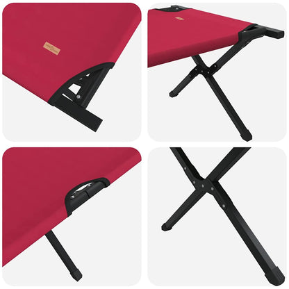 Folding Camping Bed Folding Red 210 x 80 x 46 cm Oxford fabric