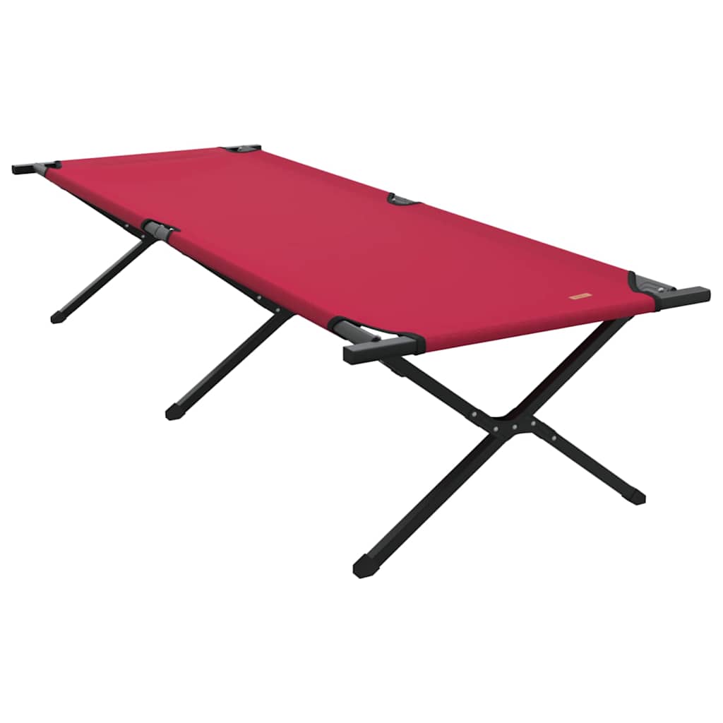 Folding Camping Bed Folding Red 210 x 80 x 46 cm Oxford fabric