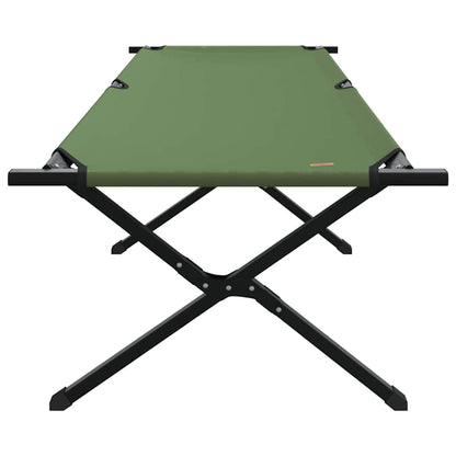 Folding Camping Bed Manual Green 210 x 80 x 46 cm Oxford fabric