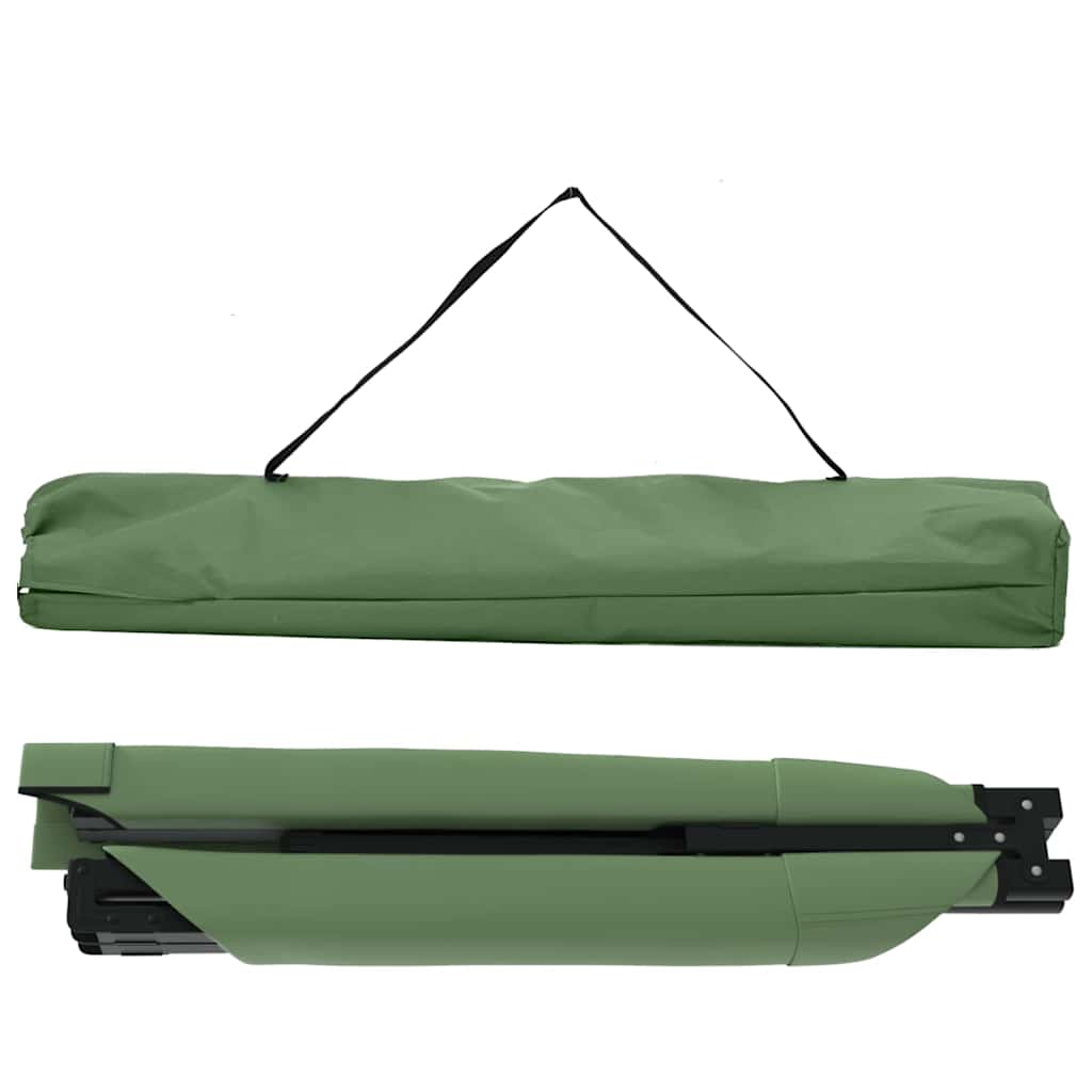 Folding Camping Bed Manual Green 210 x 80 x 46 cm Oxford fabric
