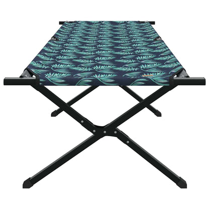Folding Camping Bed Leaf Forest 210 x 80 x 46 cm Oxford fabric
