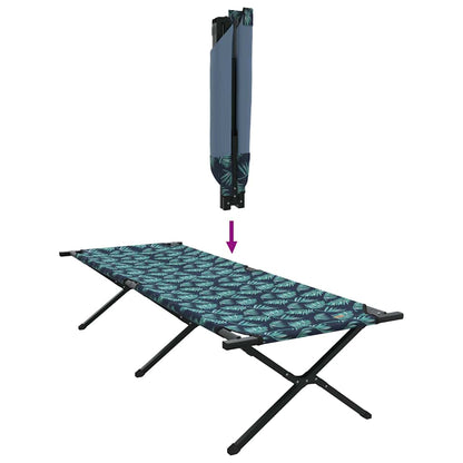 Folding Camping Bed 2 pcs Forest 210 x 80 x 46 cm Oxford fabric