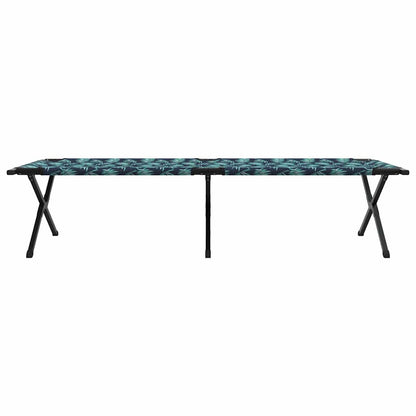 Folding Camping Bed 2 pcs Forest 210 x 80 x 46 cm Oxford fabric