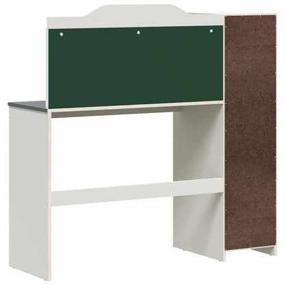 Desk with Open Storage and Chalkboard ROROS White and Grey