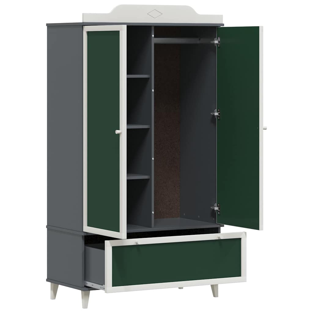 Chalkboard Wardrobe ROROS Grey and White 90 x 45 x 165 cm