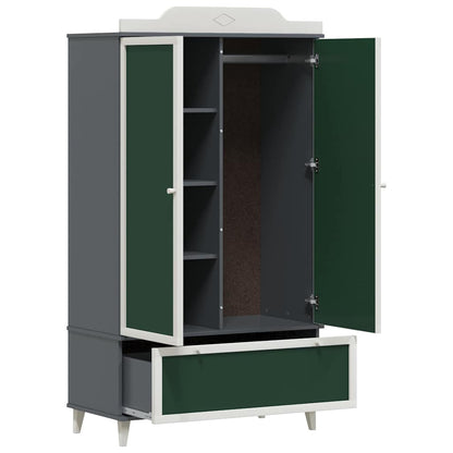 Chalkboard Wardrobe ROROS Grey and White 90 x 45 x 165 cm