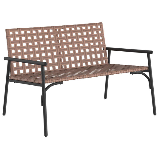 Garden Chair Brown Poly Rattan