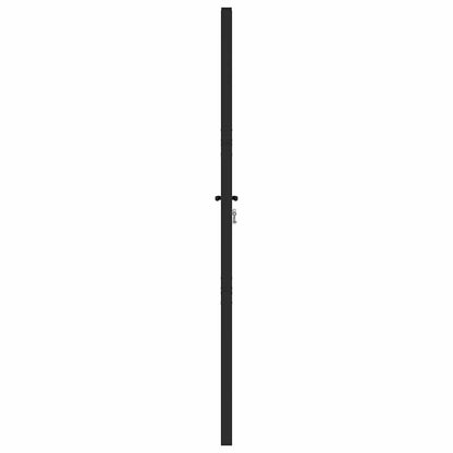 Patio Gate Lockable Black 39.4x70.9" Aluminium