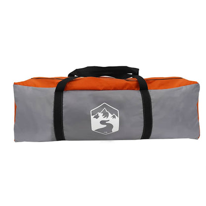 Dome Tent 4-Person with Roof Grey and Orange 455 x 252 x 178 cm
