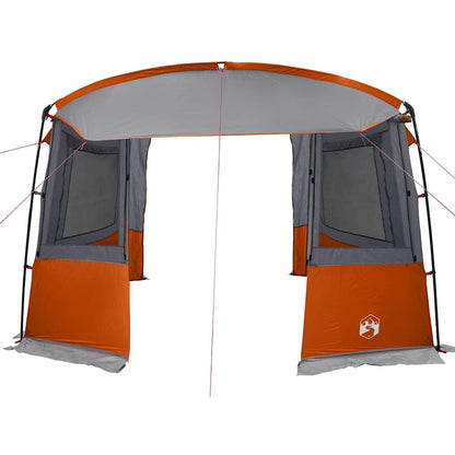 Tailgate Tent for Caravan Grey and Orange 352 x 250 x 240 cm