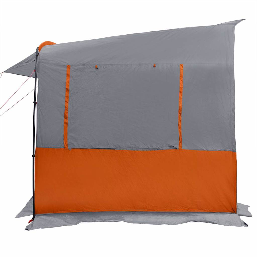 Tailgate Tent for Caravan Grey and Orange 352 x 250 x 240 cm