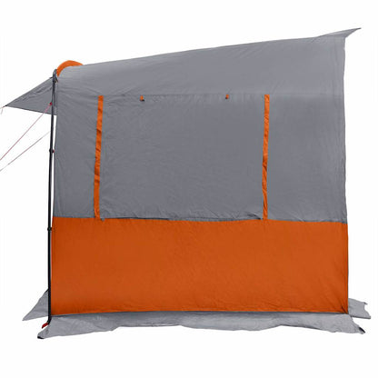 Tailgate Tent for Caravan Grey and Orange 352 x 250 x 240 cm