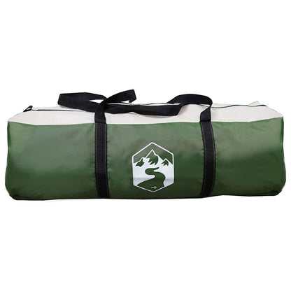Cabin Tent 12-Person Green and White 405 x 405 x 273 cm