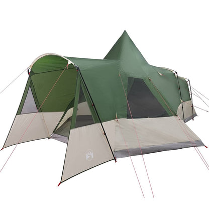 Teepee Tent 8-Person with Roof Green 720 x 465 x 295 cm