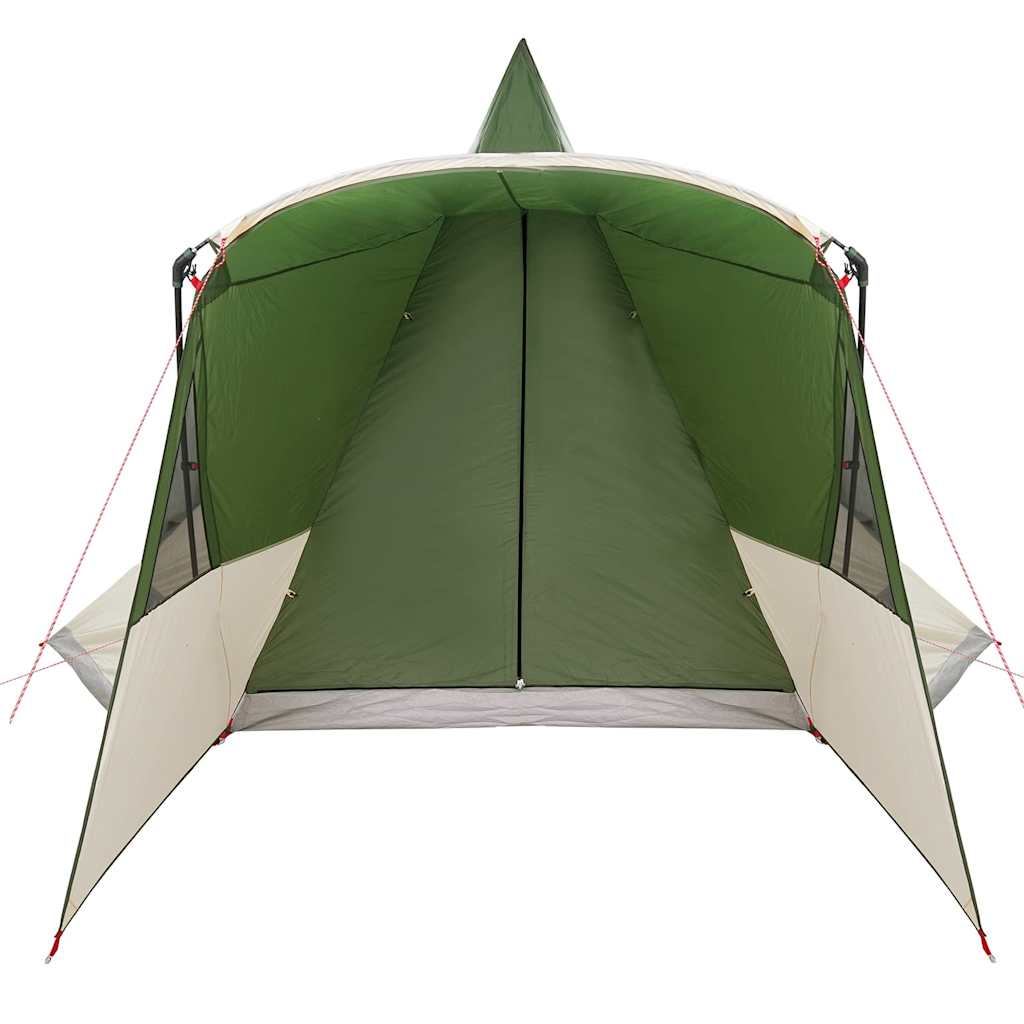 Teepee Tent 8-Person with Roof Green 720 x 465 x 295 cm