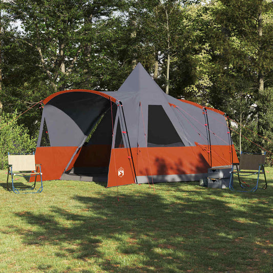 Teepee Tent 8-Person 8-Person Grey and Orange