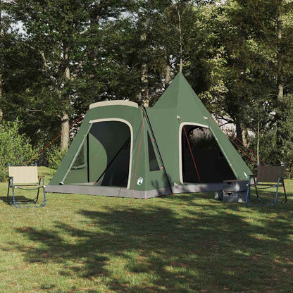 Teepee Tent 5-Person with Roof Green 545 x 450 x 295 cm