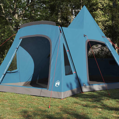 Teepee Tent 5-Person with Roof Blue 545 x 450 x 295 cm