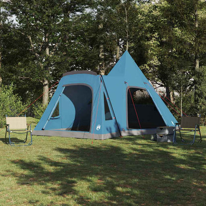 Teepee Tent 5-Person with Roof Blue 545 x 450 x 295 cm