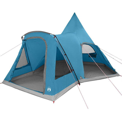 Teepee Tent 5-Person with Roof Blue 545 x 450 x 295 cm