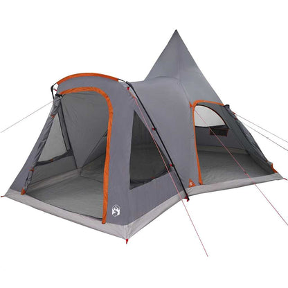 Teepee Tent 5-Person Grey and Orange 545 x 450 x 295 cm