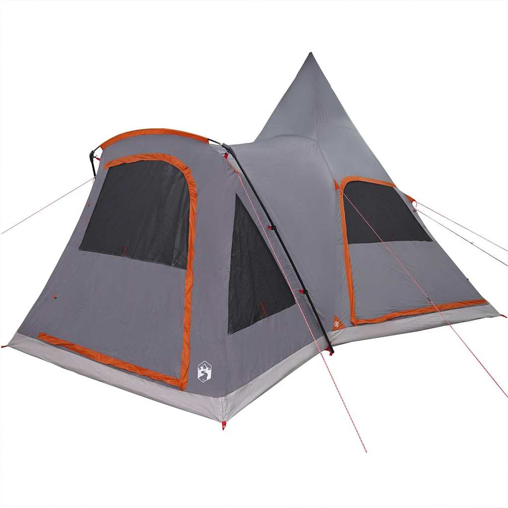 Teepee Tent 5-Person Grey and Orange 545 x 450 x 295 cm