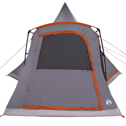 Teepee Tent 5-Person Grey and Orange 545 x 450 x 295 cm