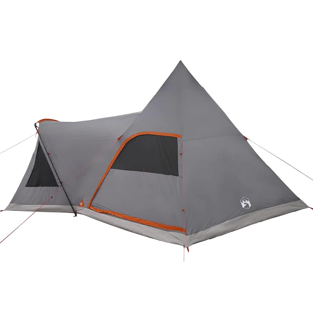 Teepee Tent 5-Person Grey and Orange 545 x 450 x 295 cm