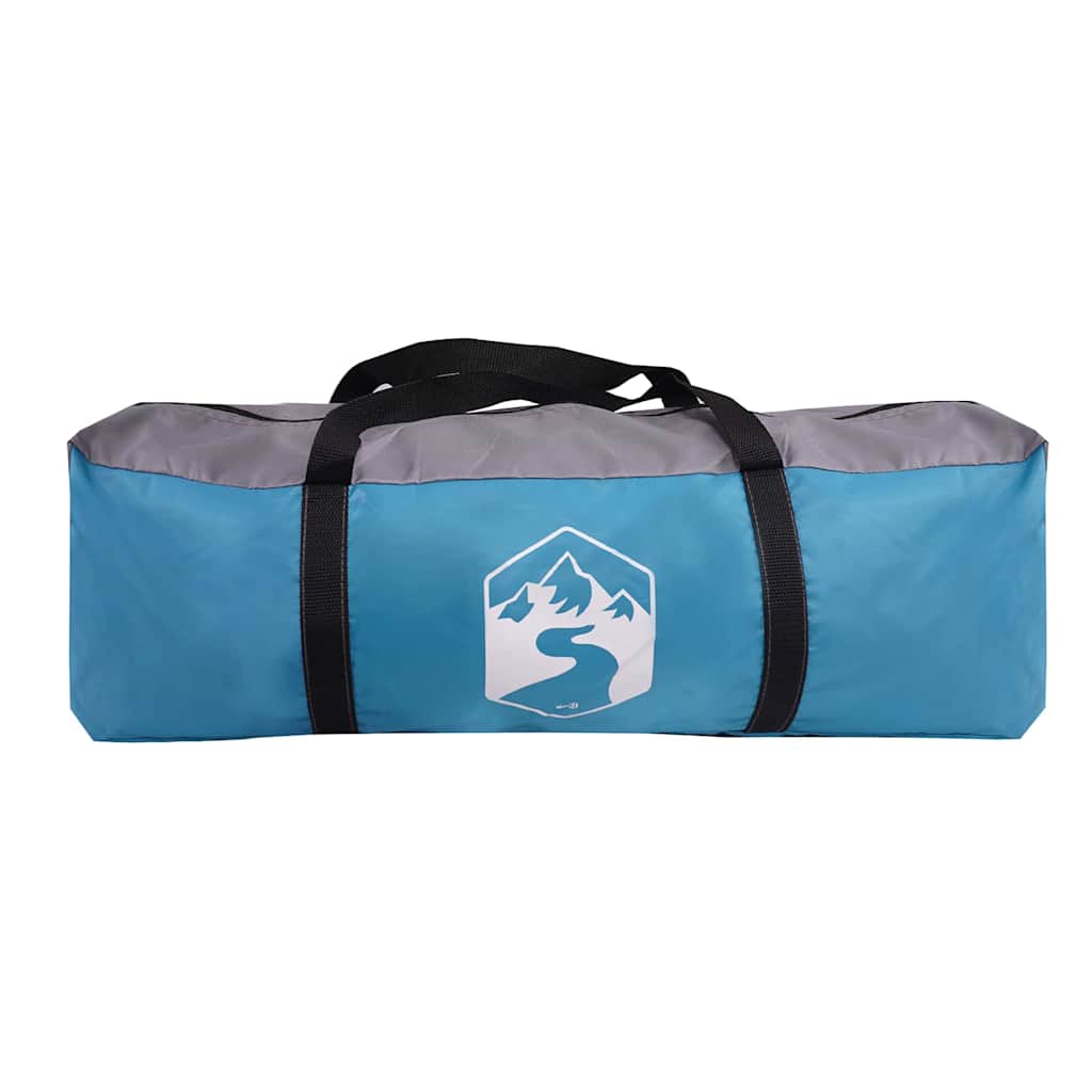 Tunnel Tent 8-Person with Roof Blue 710 x 460 x 245 cm