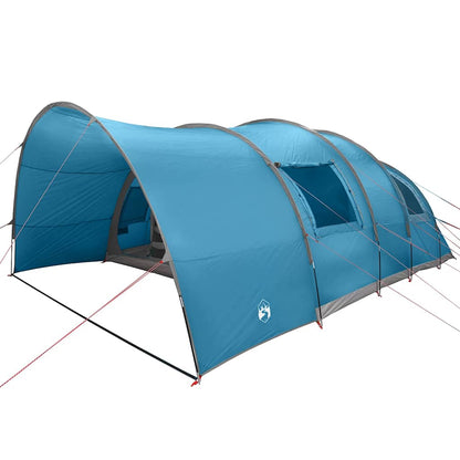 Tunnel Tent 8-Person with Roof Blue 710 x 460 x 245 cm