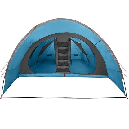 Tunnel Tent 8-Person with Roof Blue 710 x 460 x 245 cm